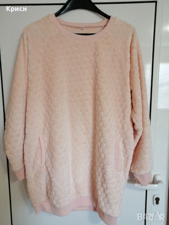 Пухен зимено дълго худи , снимка 1