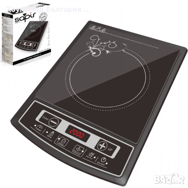 ГАРАНЦИЯ! Мощен индукционен котлон 2000W с отложен старт, снимка 1