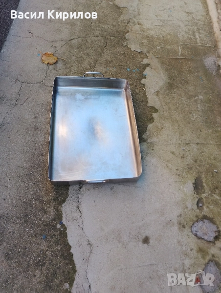 Тава Хром Силистра от соца 40см на 60см на 8см дълбочина , снимка 1