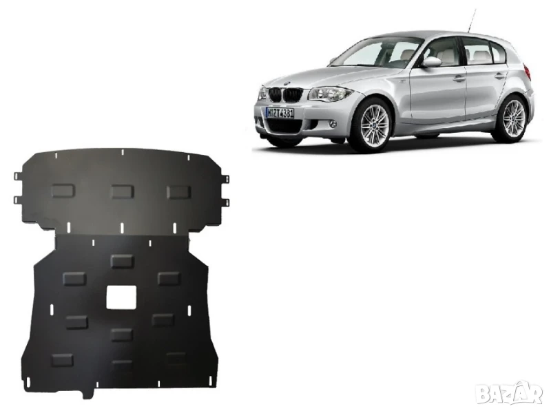 Метална кора под двигател и скоростна кутия BMW Seria 1 E81 E82 E87, снимка 1