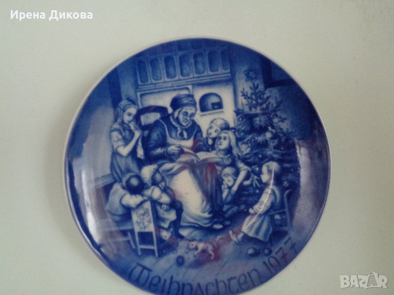 Продавам ; Порцеланова чиния за стена -Christmas - 1977, снимка 1