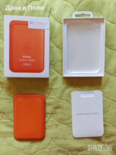 iPhone оригинален кожен портфейл с MagSafe, снимка 1