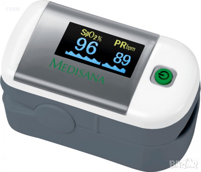 НОВИ! Пулсоксиметър Medisana Germany уред за измерване нивото на кислород в кръвта и сърд, снимка 1