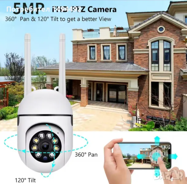 wifi камера за видеонаблюдение, снимка 1