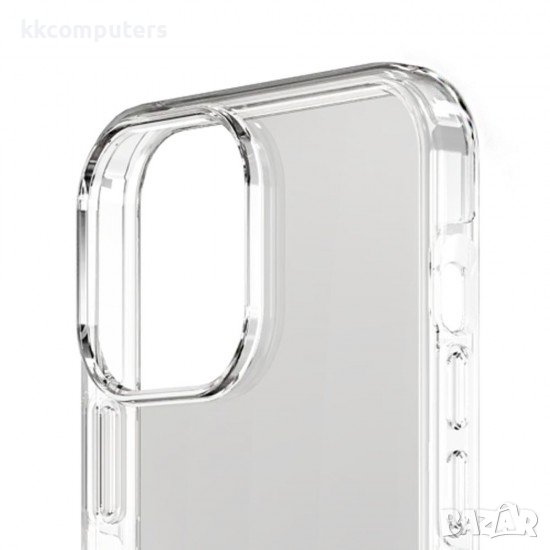 Силиконов кейс MBX 1.8-2mm, За iPhone 14 (6.1), Прозрачен, снимка 1