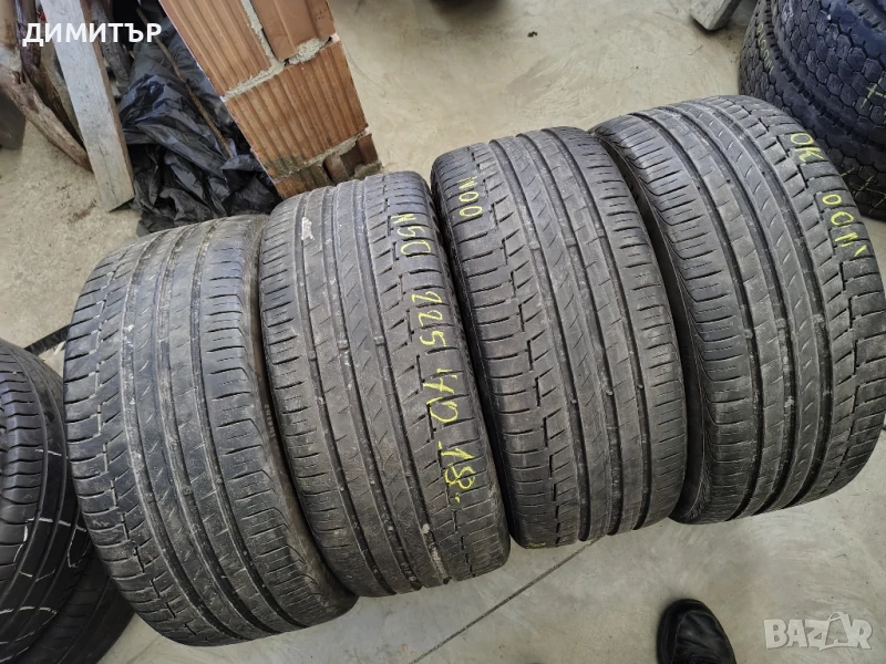 4бр.летни гуми CONTINENTAL 225 40 18 DOT19 цена за брой, снимка 1