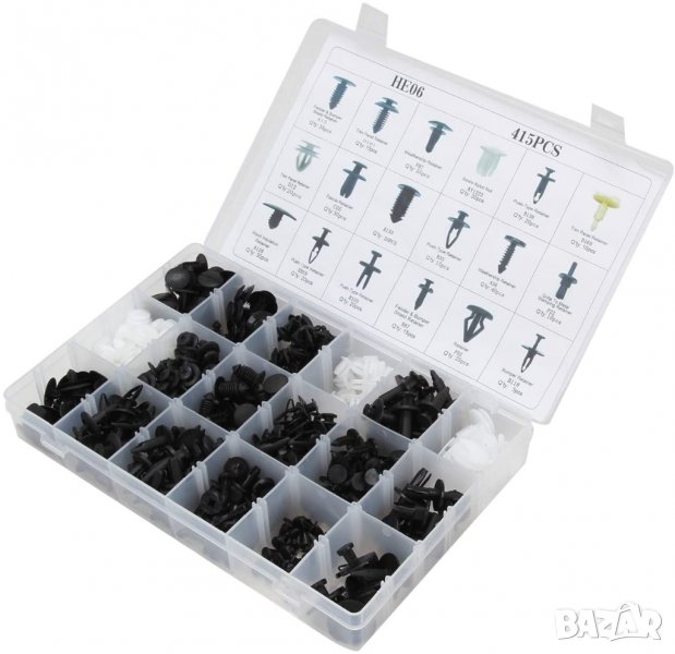 Комплект щипки за кори тапицерия за автомобил 415 броя, снимка 1