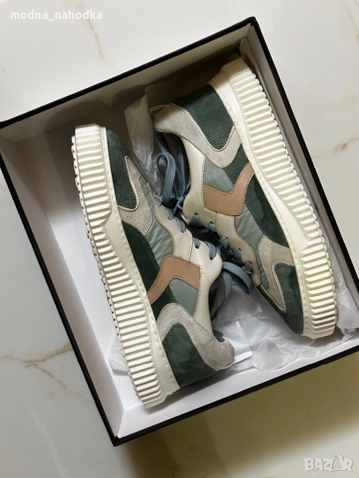 Спортни зелени дамски обувки VOILE BLANCHE, снимка 1