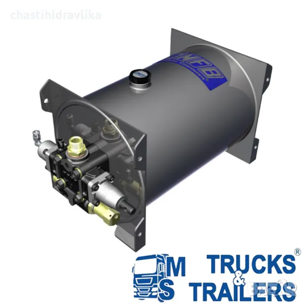 Маслен резервоар 15л с пневматичен разпределител OMFB 14609301518, снимка 1