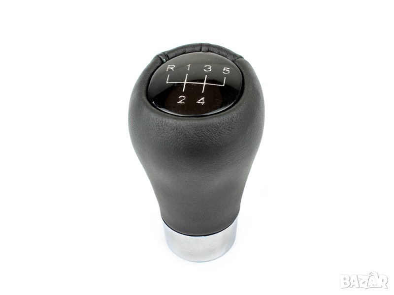 Топка скоростен лост БМВ къса 5 ск кожена с хром 1 3 5 X, снимка 1