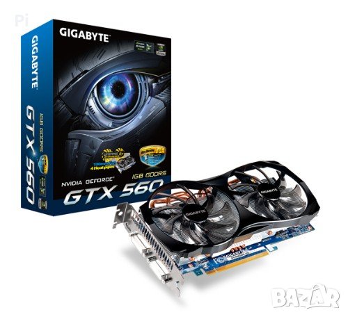 Видеокарта Gigabyte nVidia GTX 560, 1gb, 256 бита, снимка 1