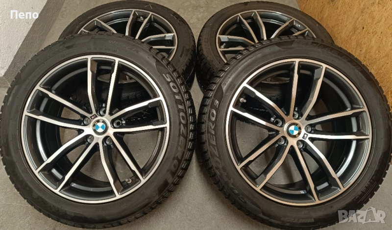 Оригинални джанти с гуми зимни 18 цола за Bmw G30 G31 дот 2021г, снимка 1