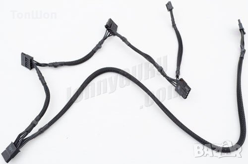 Захранващ кабел - 2 SATA + 2 HDD + 1 FDD Be Quiet , снимка 1