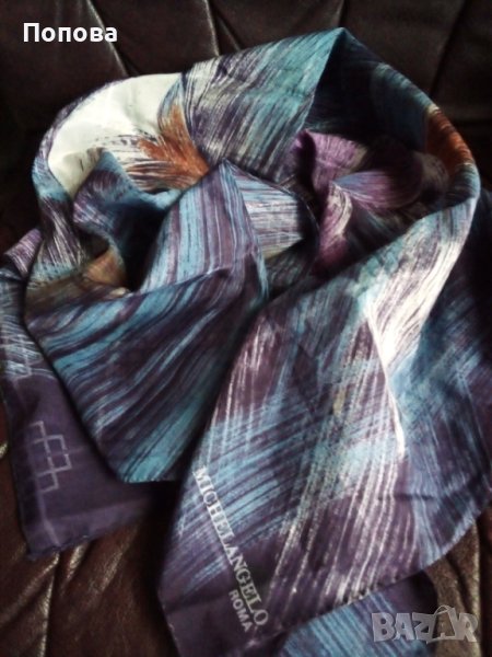 'MICHELANGELO' ROMA уникален флорален  шал/високо съдържание коприна/, снимка 1