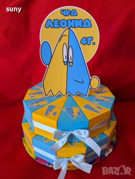 Картонена торта Магьосникът Олино , снимка 1