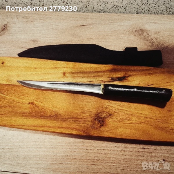 Стар касапски Габровски Нож, П.Денев, снимка 1