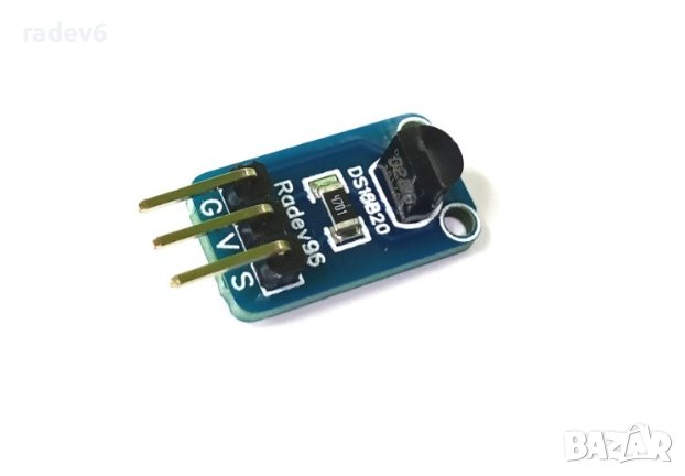 Платка със сензор за измерване на температурата – DS18B20 // Ардуино , Arduino, снимка 1