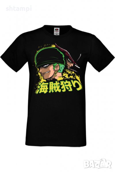 Мъжка тениска _One Piece Roronoa Zoro 02,Анимация,игра,Празник,Повод,, снимка 1