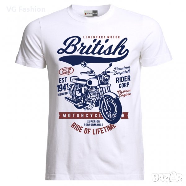 Мъжка Тениска Моторджийска Мото Мотокрос Ендуро Моторист Мотоциклетизъм Moto Motorcycle, снимка 1