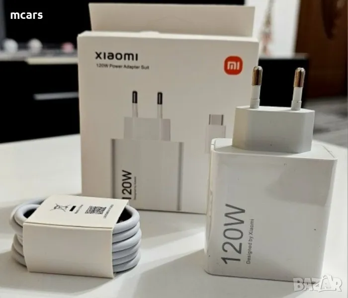 Oригинално бързо зарядно 120W Xiaomi / RedMI / Poco с кабел 6А / 1М , снимка 1