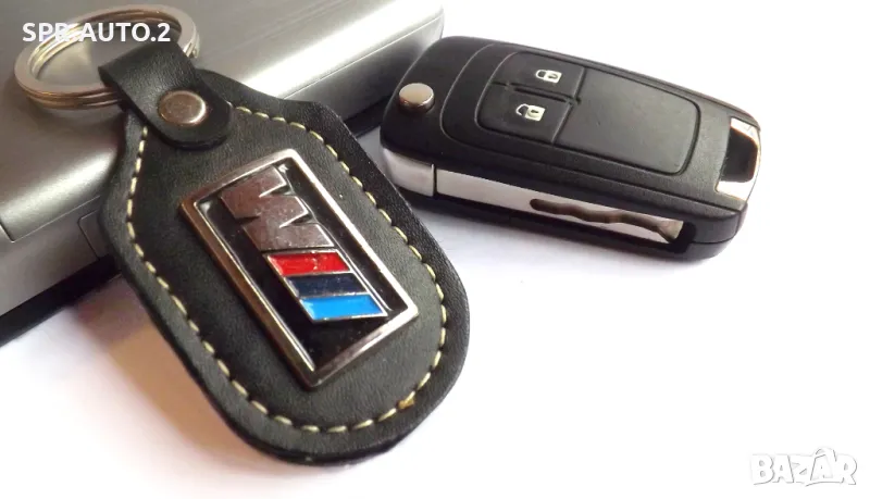 Автомобилен кожен ретро ключодържател / за Bmw M Power Бмв М / Стилни и Елегантни Аксесоари, снимка 1