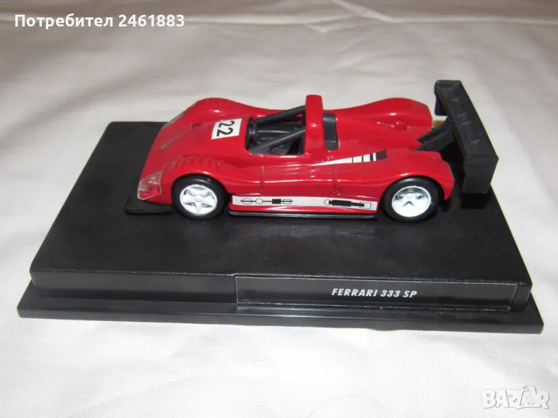 1/43 метална колекционерска количка Mattel 2000 Ferrari 333 SP, снимка 1