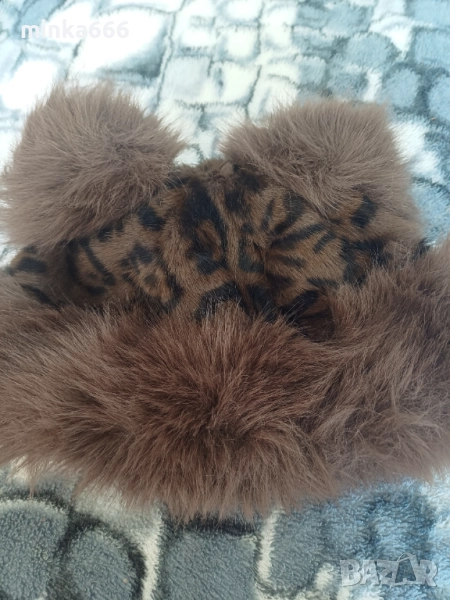 Кожена шапка с ушички., снимка 1