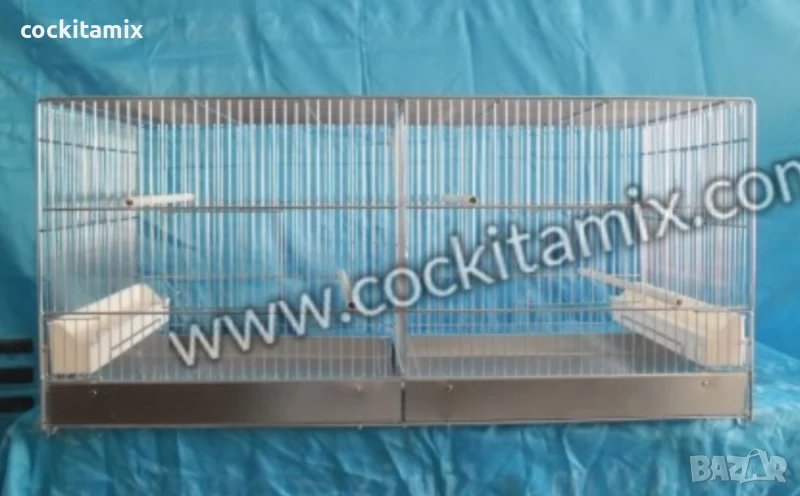 Волиера за птици с метално дъно 90 / 40 / 44см, снимка 1