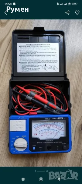 Японски аналогов тестер за измерване на изолационно съпротивление Hioki 3490, снимка 1