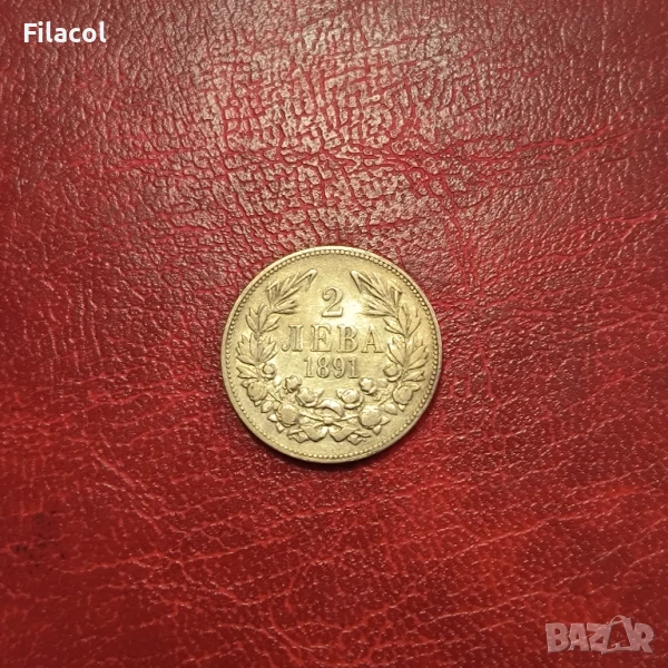 2 лева 1891 година, снимка 1