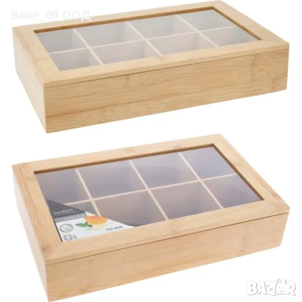 Бамбукова кутия за чай, снимка 1