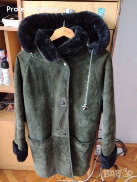 Дебел кожух, естествена вълна, снимка 1