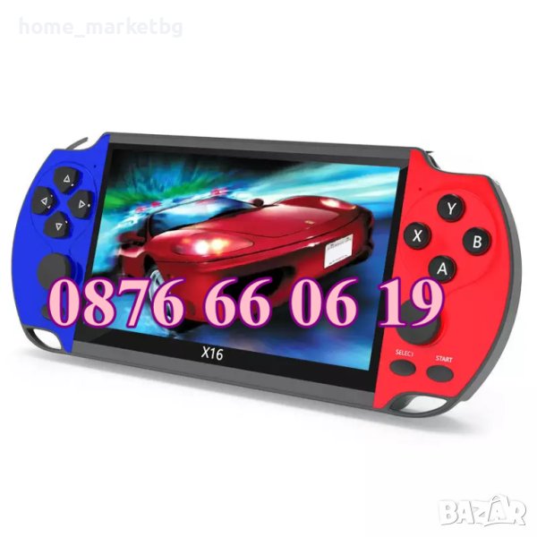 Преносима игрова конзола X16 екран 6.5 инча, тв игра с вградени игри, снимка 1