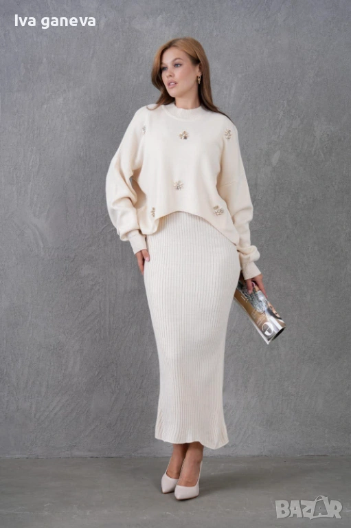 Рокля с пуловер , снимка 1