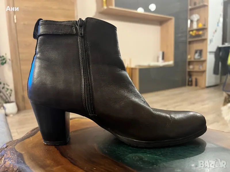 Кожени кафяви боти 39 Gerard Pasquier, снимка 1