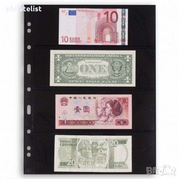 Grande- 4S черни листи- осем банкноти 216х72 мм /5 бр/, снимка 1