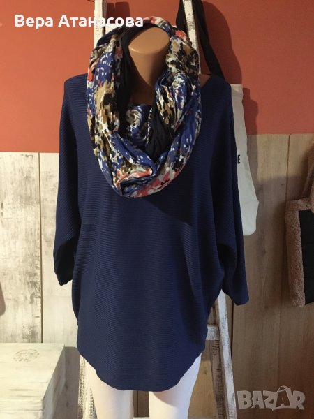 💙Фин пуловер в свободна кройка💙л/хл/2 хл💙, снимка 1