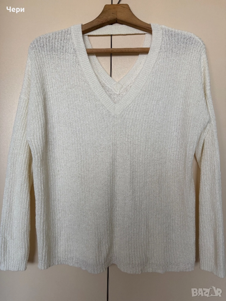 Дамски пуловер бял, снимка 1