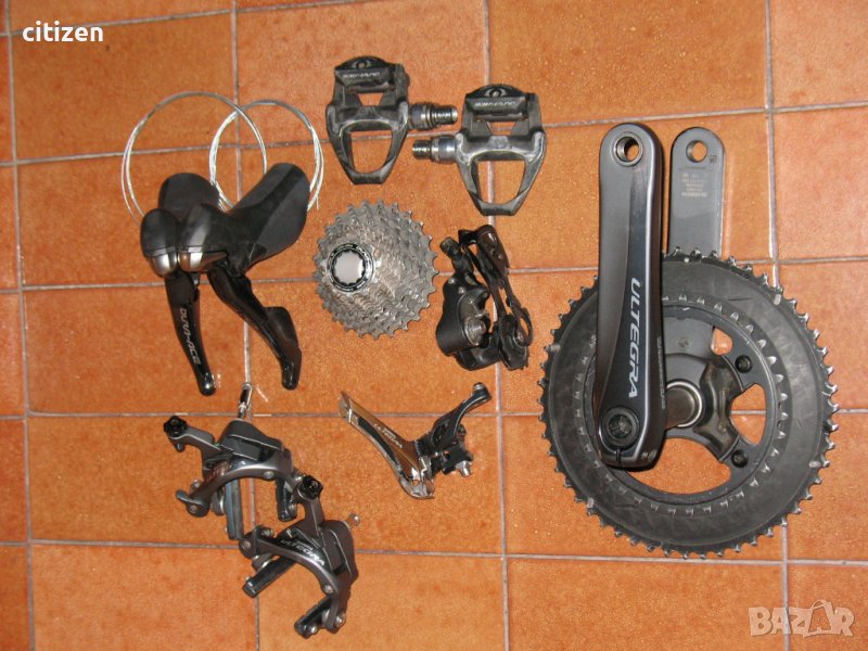 Shimano Dura ace 9001 shifters,11-25,Ultegra 6800 front,rear , снимка 1