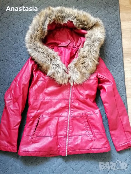 Дамско кожено яке, размер М/Л, снимка 1