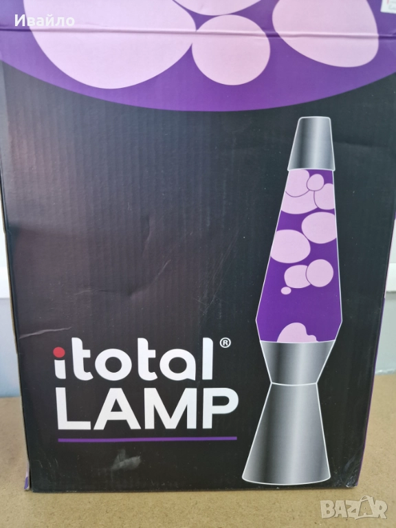 Лава лампа iTotal - лилава 30W, снимка 1