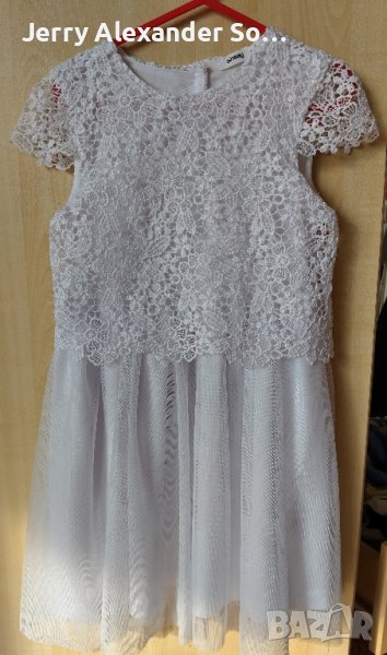 Детска рокля в бяло размер 116, снимка 1