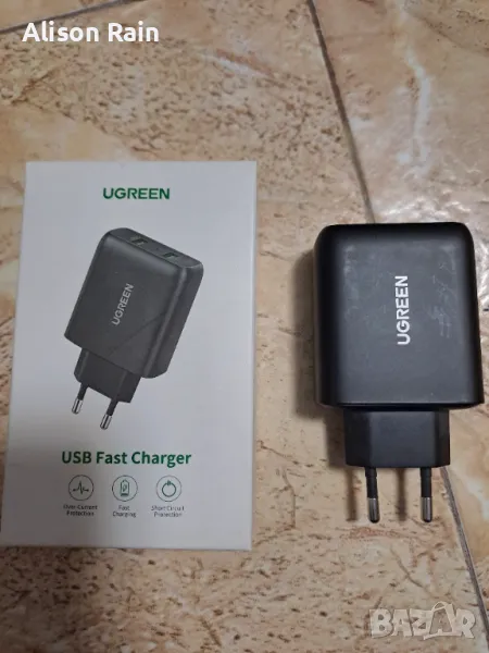 UGREEN QC3.0 18W USB бързо зарядно устройство, снимка 1