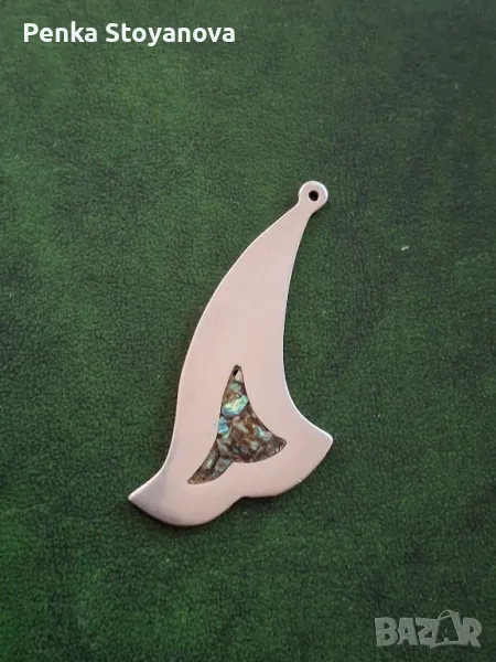 дамски сребърен медальон , снимка 1