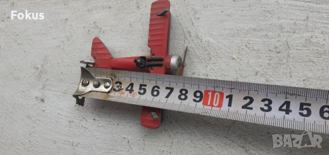 Малко колекционерско метално самолетче играчка, снимка 6 - Антикварни и старинни предмети - 53335815