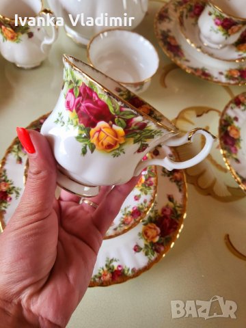 Сервиз за чай/кафе Royal Albert Old County Rose , снимка 10 - Сервизи - 40595857