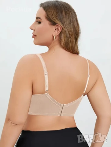 Дамски сутиен в бежаво 110 - 115Е голям размер., снимка 2 - Бельо - 50771016