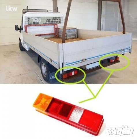 Стъкло за стоп за бордови бус за FORD TRANSIT 1986- Шофьорска или Пасажерска страна