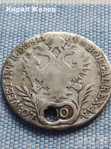 Сребърна монета 20 кройцера 1811г. Франц втори Виена Австрия 14957, снимка 7 - Нумизматика и бонистика - 42969154