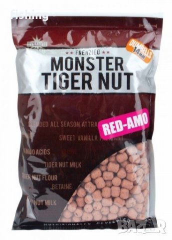 Пелети DB Monster Tiger Nut Red Amo Dumbells, снимка 1 - Стръв и захранки - 33098669